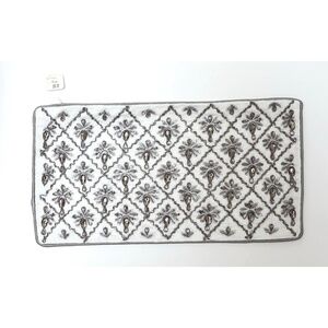 NWT Beaded Cushion Cover Holiday Embellished White Pillowcase Christmas NYE Lux